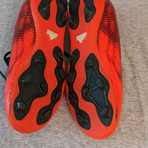 Adidas Youth FG Soccer Cleats, Orange Red Shoes Size 6 US - Picture 3 of 7